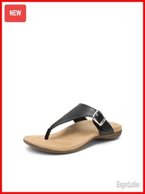 Arch Support Thong Sandals, PU Anti-Slip Flip Flops for Walking